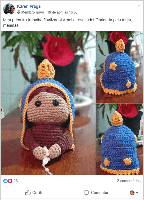 Amigurumi da Sra. Aparecida