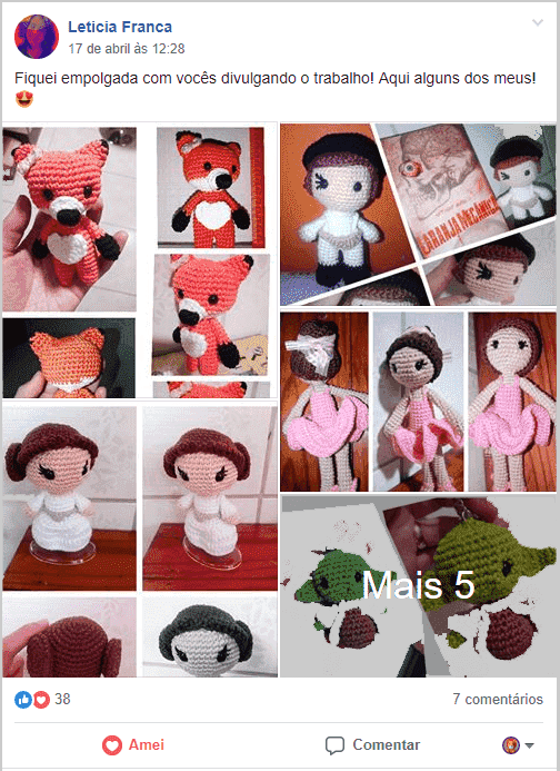 varios figuras de amigurumi